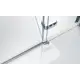 Душевая дверь Belbagno Kraft B-12-60/30-C-Cr-L 90см эффект стекла прозрачный распашной