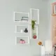 Полка настенная Spaceo 45x27 см/40x22 см МДФ цвет белый 2 шт