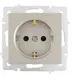 Розетка встраиваемая Lezard Vesna 742-3788-124B с заземлением цвет титан