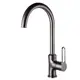 Смеситель для кухни Maxonor pure life PL40108-9 поворотный излив 25.4 см цвет пепельный