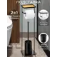 Стойка-ёршик с держателем туалетной бумаги El Casa 16x15x59 см черная