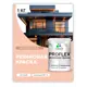 Краска резиновая универсальная Malare ProfleX Latex быстросохнущая матовая цвет молочный шоколад 1 кг