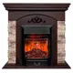 Каминокомплект Realflame Rockwood STD NT-F316 с очагом Majestic Lux BL 1500Вт античный дуб