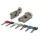 Цилиндровый механизм Punto MaxPro7002Knob70mm (25+10+35) SN никель 7key с вертушкой