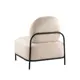 Кресло Stool group Стоун 71x78x68 см велюр цвет молочный