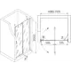 Душевая дверь Rgw 595229 110см эффект стекла прозрачный распашной