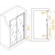 Душевая дверь Rgw 587939 130см эффект стекла прозрачный раздвижной