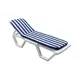 Матрас для шезлонга Bigarden М-БC 175x55x6 см бело-синий