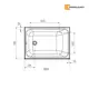 Ванна Moduleasy ROSS 100x70 акриловая Комплект 3в1+ 01рос1070кс2+ каркас, слив-перелив