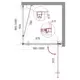 Душевой уголок Belbagno Marmi 222603 квадратный 100x100см серебристый блеск профиль эффект стекла прозрачный