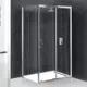 Душевой уголок Belbagno Uno 531108 прямоугольный 100x79см серебристый блеск профиль эффект стекла прозрачный