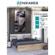 Кровать Миф МС Нэнси New 164.5x80x203.7 см лдсп цвет белый глянец холодный/дуб сонома