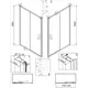 Душевая дверь Veconi Vianno VN46B-120-01-C5 120см эффект стекла прозрачный раздвижной