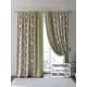 Комплект штор At home Базовая коллекция AT945764 на шторной ленте 280x150 см цвет зеленый