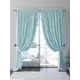 Комплект штор At home Базовая коллекция AT945761 на шторной ленте 280x150 см цвет синий
