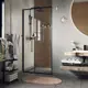 Душевая дверь Wasserkraft Dill 61S31 140см эффект стекла прозрачный раздвижной
