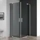 Душевой уголок Cezares Slider 421961 квадратный 80x80см серебристый блеск профиль эффект стекла тонированный