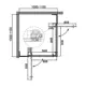 Душевой уголок Cezares Slider 421968 квадратный 110x110см серебристый блеск профиль эффект стекла тонированный