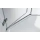 Душевой уголок Belbagno Kraft 375456 пятиугольный 100x100см серебристый блеск профиль эффект стекла прозрачный