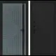 Входная дверь Labirintdoors Кредор П29 левый 205x88см цвет серо-зеленый с патиной/черный кварц