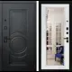 Входная дверь Labirintdoors Гранд 205x88см правый цвет белый/альберо блэк с зеркалом