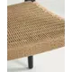 Стул La forma Glynis 56x78x56 см полиэстер цвет черный натуральный