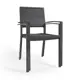 Стул садовый La forma Sirley 59 см x 55 см x 88 см сталь черный 1 шт
