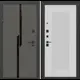 Входная дверь Labirintdoors Карбон 205x88см левый цвет белый софт рельеф/лофт графит с панелью П30