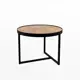 Журнальный столик круглый Alsav 21ROUND.006 Teakwood 600x600x450 мм бежевый