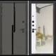 Входная дверь Labirintdoors Карбон 205x96см левый цвет белый софт/лофт графит с зеркалом