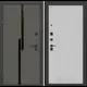 Входная дверь Labirintdoors Карбон 205x96см левый цвет белый софт рельеф/лофт графит П29