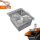 Мойка для кухни Glyph GL34050/W02-114 50x40 см глубина чаши 22 см нержавеющая сталь цвет сатин