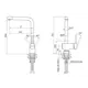Смеситель для кухни Spring брашированное золото Sp212067-BG Paulmark