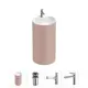 Напольная раковина отдельностоящая Wellsee Chalice Perfection 20213112R размер 45x45x85 см, с донным клапаном, сифоном и смесителем