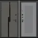 Входная дверь Labirintdoors Карбон 205x96см левый цвет серый софт рельеф/лофт графит с панелью П30