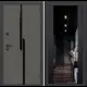 Входная дверь Labirintdoors Карбон 205x96см правый цвет черный кварц/лофт графит с зеркалом ФЛЗ-1