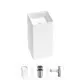 Напольная раковина отдельностоящая Wellsee Pure BY Wellsee 20213230R размер 40x40x85 см, с донным клапаном и сифоном