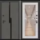 Входная дверь Labirintdoors Карбон 205x96см правый цвет сандал белый/лофт графит с зеркалом П18