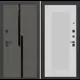 Входная дверь Labirintdoors Карбон 205x96см правый цвет белый софт рельеф/лофт графит с панелью П30