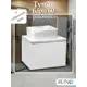 Тумба с раковиной Runo Бари 60 цвет белый раковина Lavello 48х37