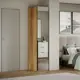 Шкаф Трия 247957 45x217x58 см ЛДСП цвет яблоня беллуно/графит соф