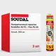Герметик полиуретановый Soudal Flex PU 40 для бетона белый 300 мл 3 шт