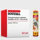Герметик полиуретановый Soudal Flex PU 40 для бетона серый 300 мл 12 шт