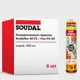 Герметик полиуретановый Soudal Flex PU 40 для бетона серый 300 мл 6 шт