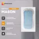 Прямоугольная ванна Moduleasy Mason 01мас1270 А акрил 120x70см