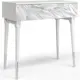 Консоль с ящиком Bogacho 80x80x44.50 см МДФ цвет серебро 11642/БлСильвер