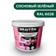 Водно-дисперсионная краска Braiton Премиум Моющаяся интерьерная 12кг цвет сосновый зелёный RAL 6028