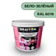 Водно-дисперсионная краска Braiton Премиум Моющаяся интерьерная 7кг цвет бело-зелёный RAL 6019