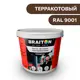Водно-дисперсионная краска Braiton Премиум Сверхпрочная фасадная 1кг цвет терракотовый RAL 8028