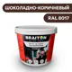 Водно-дисперсионная краска Braiton Премиум Сверхпрочная фасадная 1кг цвет шоколадно-коричневый RAL 8017